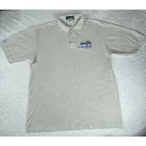 🔥Vintage Outerbanks NASCAR Daytona 500 Racing 2001 Gray Polo Shirt XL
